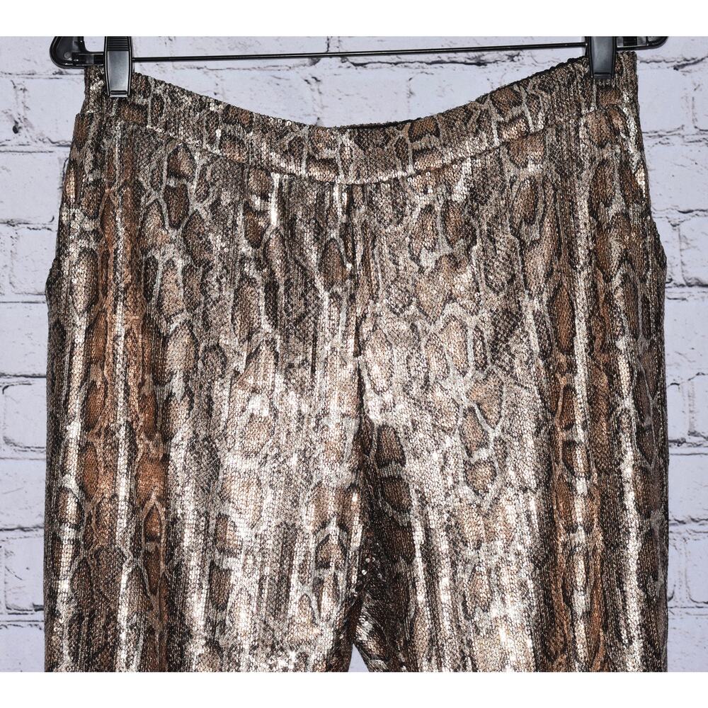 BEREK Python Diva All Over Sequined Snake Print P… - image 2